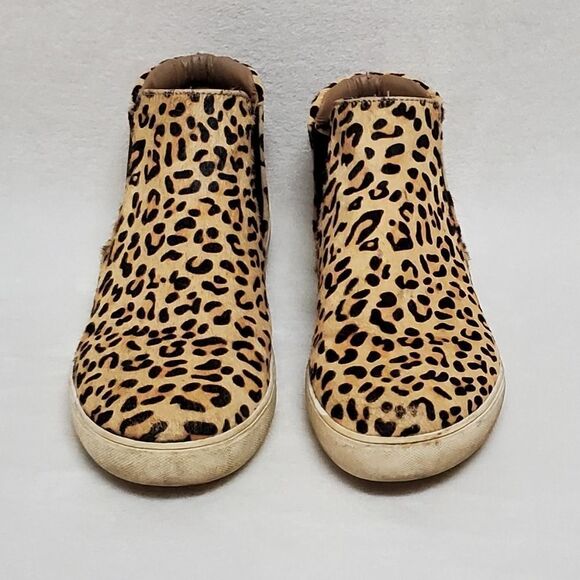 COCONUTS by Matisse Harlan Leopard Print Real Fur High Top Sneaker 10 - Picture 3 of 16